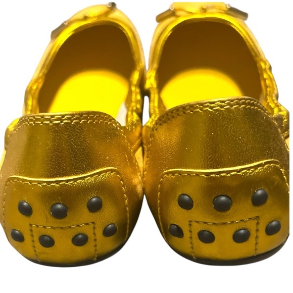 Tod's Women's Mustard Yellow Ballet Flats 7 or 37.5 - Picture 11 of 13